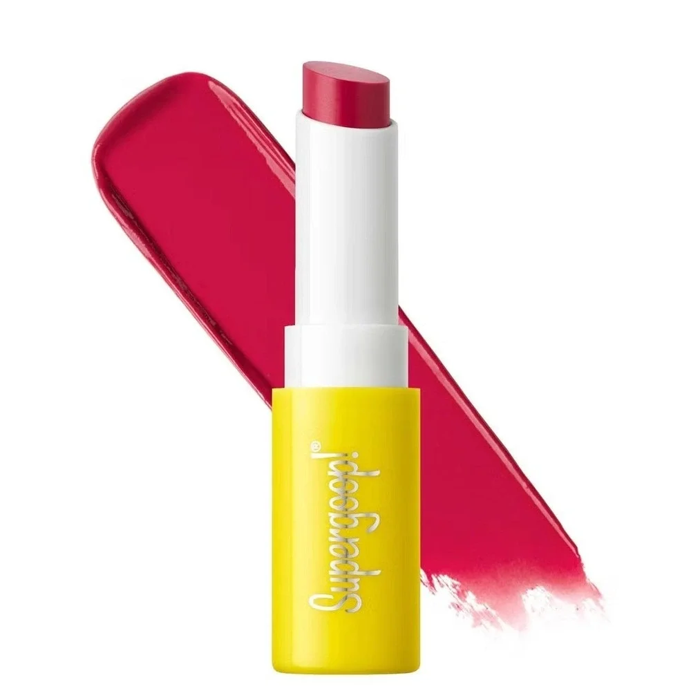 Supergoop Bright Smile SPF 30 Sunscreen Stick Shade Obsessed Fuschia NEW No Box